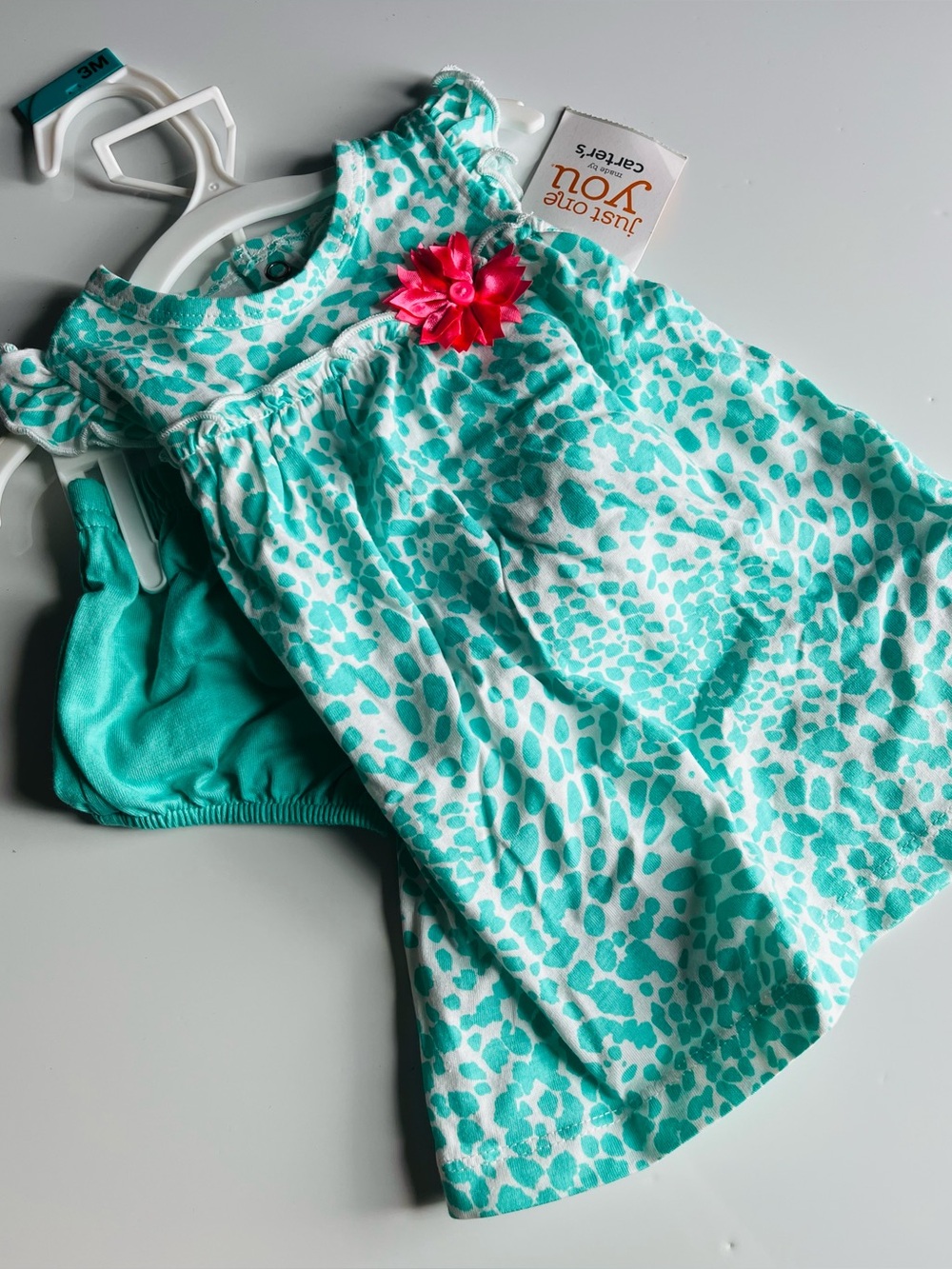 Just One You by Carter's • NWT Baby 2-Piece Set in Teal Dot Print